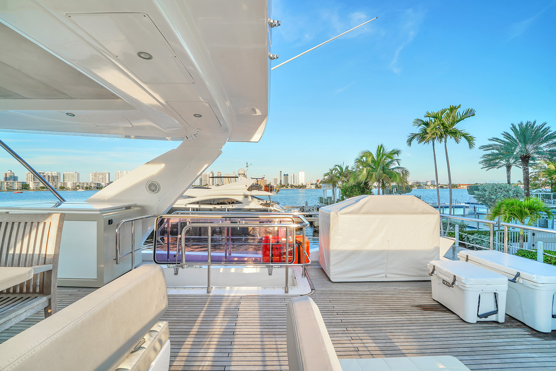 yacht rental miami with slide